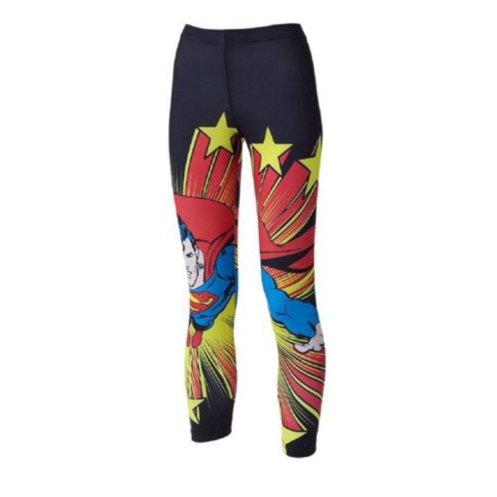 NWOT Superman DC Comics lightweight leggings